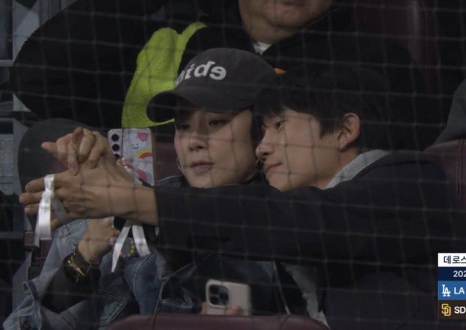 Lee Bo Young Ji Sung Ли Бо Ён Джи Сон MLB World Tour Seoul Series 2024