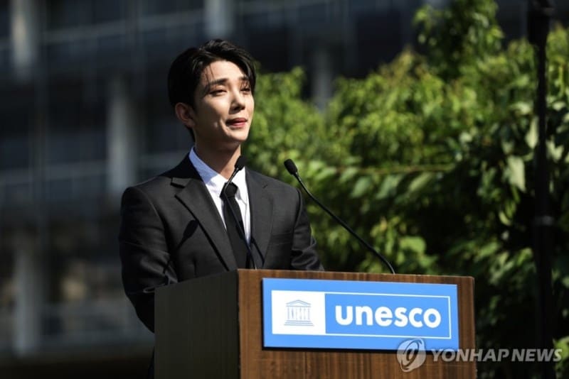 SEVENTEEN Joshua UNESCO ЮНЕСКО Джошуа послы доброй воли молодежи