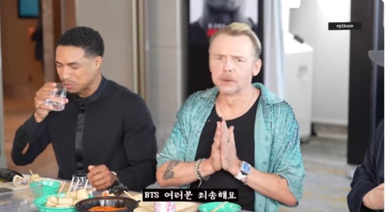 BTS Саймон Пегг Миссия невыполнима simon pegg mission impossible