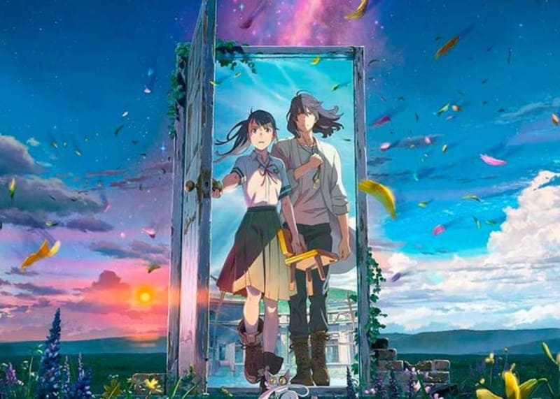 Макото Синкай Makoto Shinkai Судзумэ закрывающая двери Макото Синкай Makoto Shinkai Судзумэ закрывающая двери