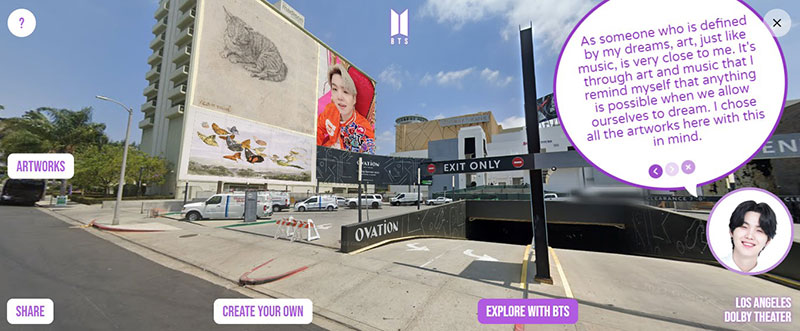 Google добавляет BTS в Street View и фиолетовые сердечки в поиск