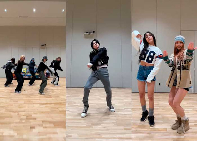 артисты HYBE танцевальный челлендж RUN BTS dance challenge
